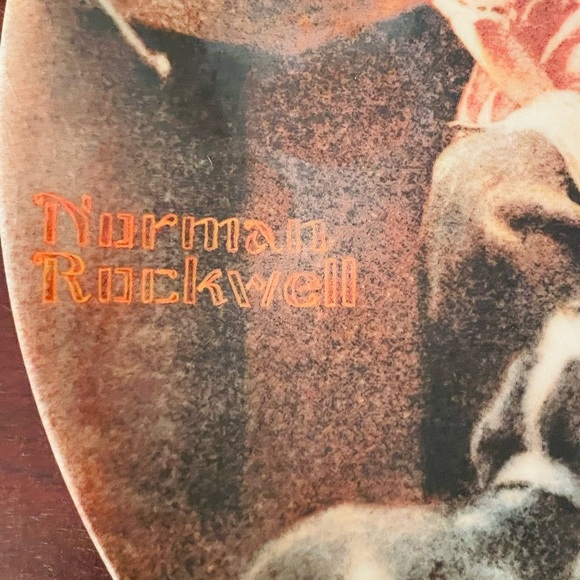 Knowles Norman Rockwell Collector Plate The Toy Maker 1977 Plate #26,685E - Picture 3 of 5